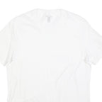 NAUTICA Mens White Cotton Blend Casual T-Shirt M Short Sleeve Crew Neck Plain