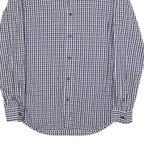 ARMANI EXCHANGE Mens Blue & White Check Shirt M Cotton Blend Casual Long Sleeve