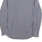 ARMANI EXCHANGE Mens Blue & White Check Shirt M Cotton Blend Casual Long Sleeve