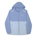 BAOJEE Womens Blue Light Blue Hooded Zip Jacket M Polyester Blend Plain
