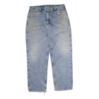 CARHARTT Mens Regular Fit Jeans Blue Denim Zip W38 L32 Classic Cotton Casual