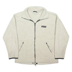 BERGHAUS Mens Cream Jacket L Polyester Blend Zip Fleece Plain Comfortable Warm