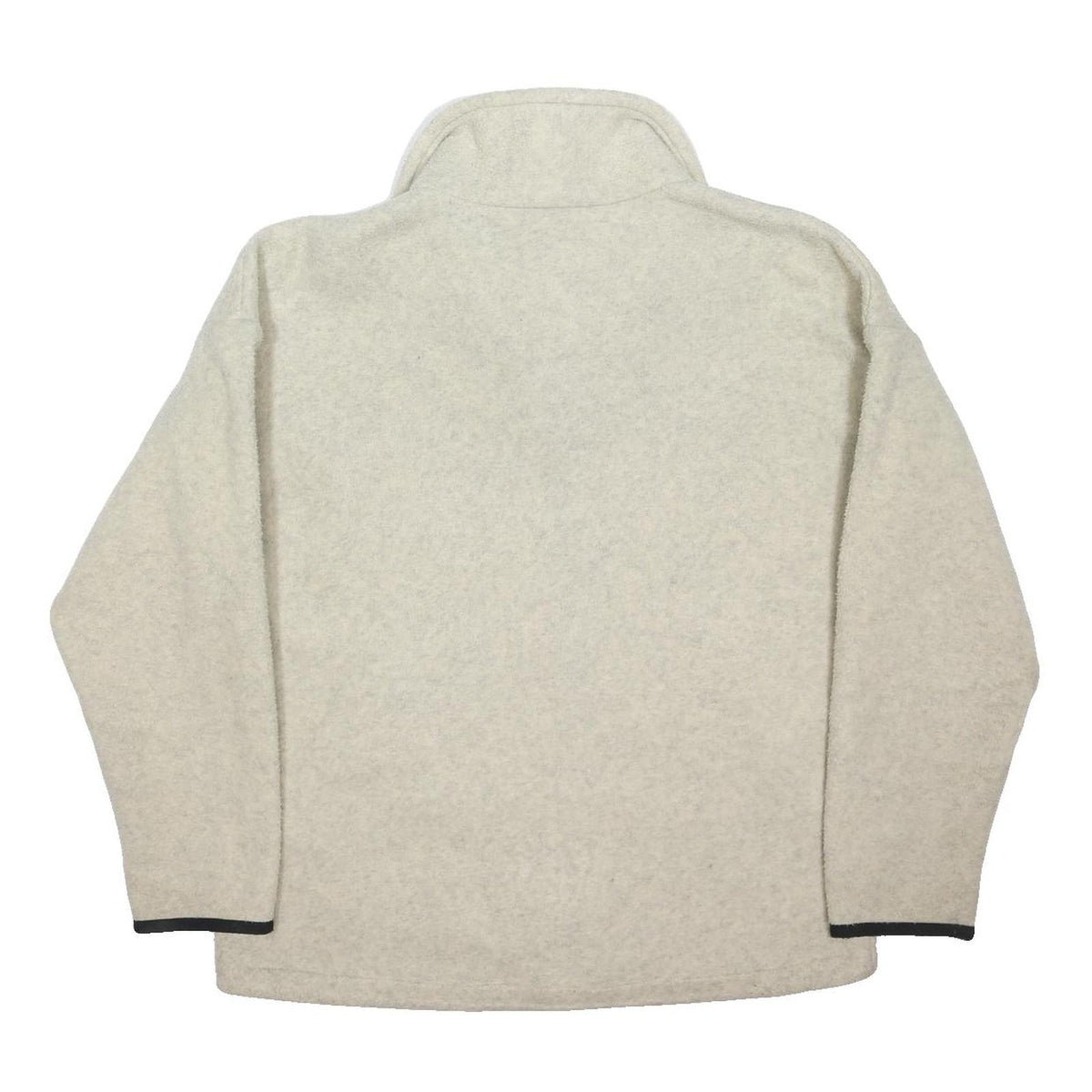 BERGHAUS Mens Cream Jacket L Polyester Blend Zip Fleece Plain Comfortable Warm