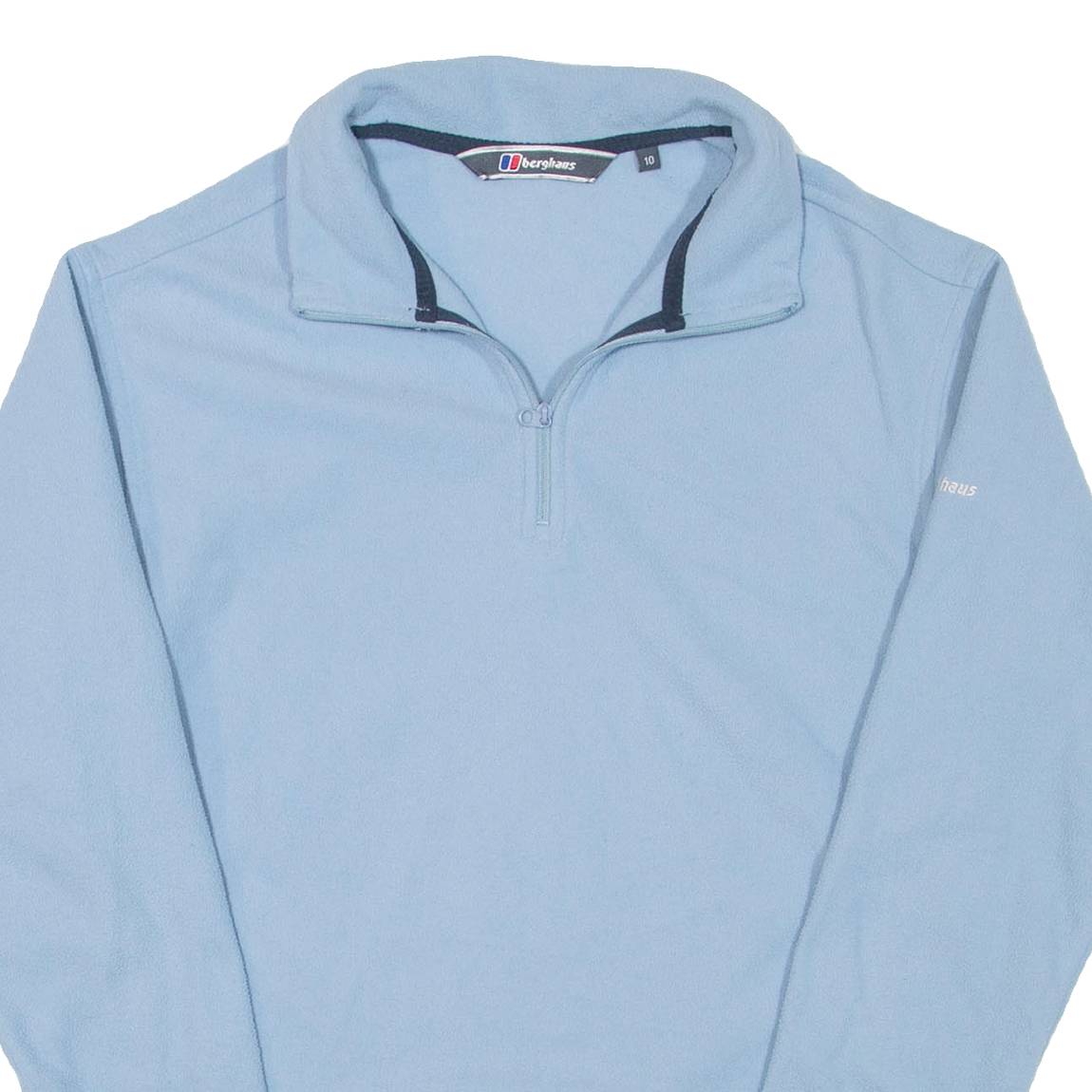 BERGHAUS Womens Fleece Blue 1/4 Zip UK 10