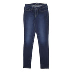 LEVI'S 711 Womens Jeans Blue Slim Skinny Denim Raw W28 L31 Stretch Classic