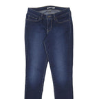 LEVI'S 711 Womens Jeans Blue Slim Skinny Denim Raw W28 L31 Stretch Classic
