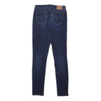 LEVI'S 711 Womens Jeans Blue Slim Skinny Denim Raw W28 L31 Stretch Classic