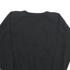 KAPPA Mens Black Cotton Blend Black Sport Crew Neck Sweatshirt XL Logo Print