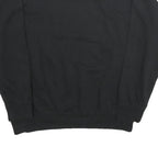 KAPPA Mens Black Cotton Blend Black Sport Crew Neck Sweatshirt XL Logo Print