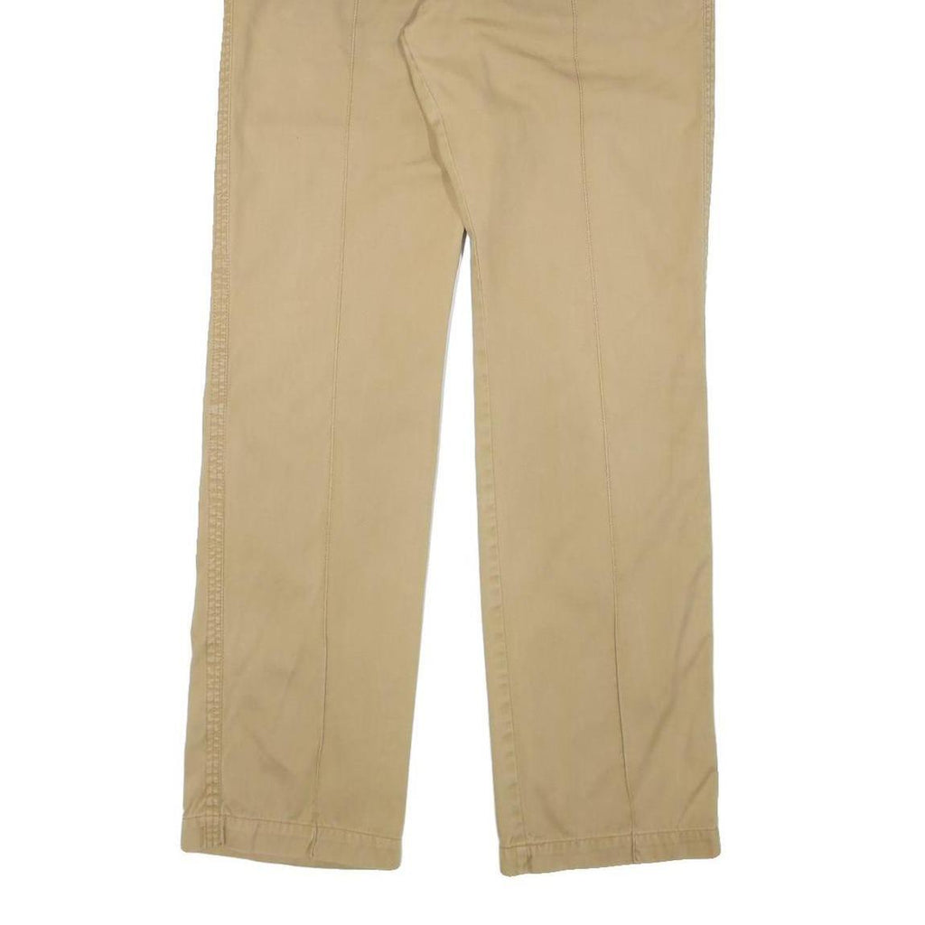 JUST CAVALLI Mens Cotton Blend Beige Regular Trousers W34 L34 Casual Zip Closure