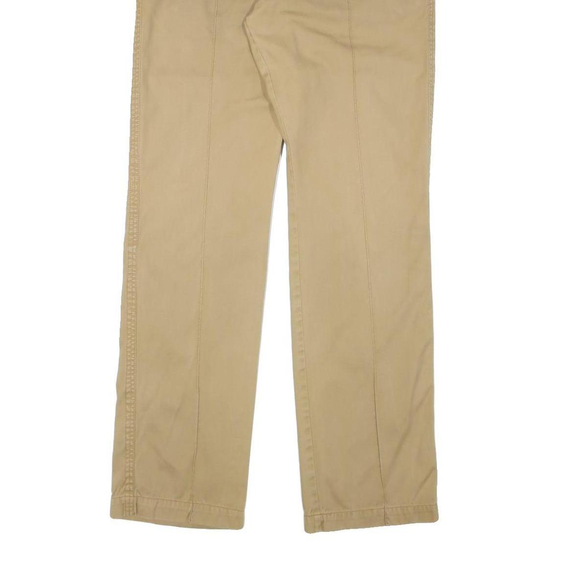 JUST CAVALLI Mens Cotton Blend Beige Regular Trousers W34 L34 Casual Zip Closure