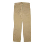 JUST CAVALLI Mens Cotton Blend Beige Regular Trousers W34 L34 Casual Zip Closure
