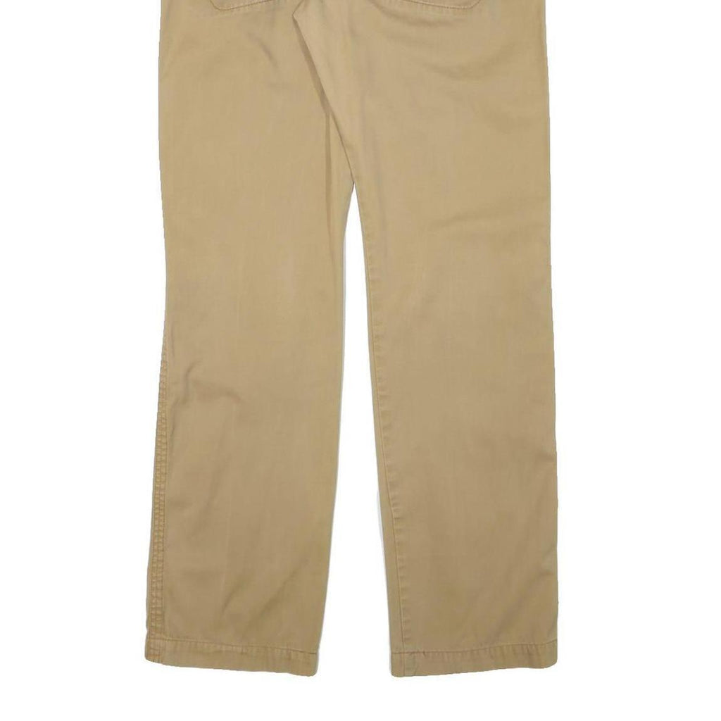 JUST CAVALLI Mens Cotton Blend Beige Regular Trousers W34 L34 Casual Zip Closure