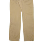 JUST CAVALLI Mens Cotton Blend Beige Regular Trousers W34 L34 Casual Zip Closure