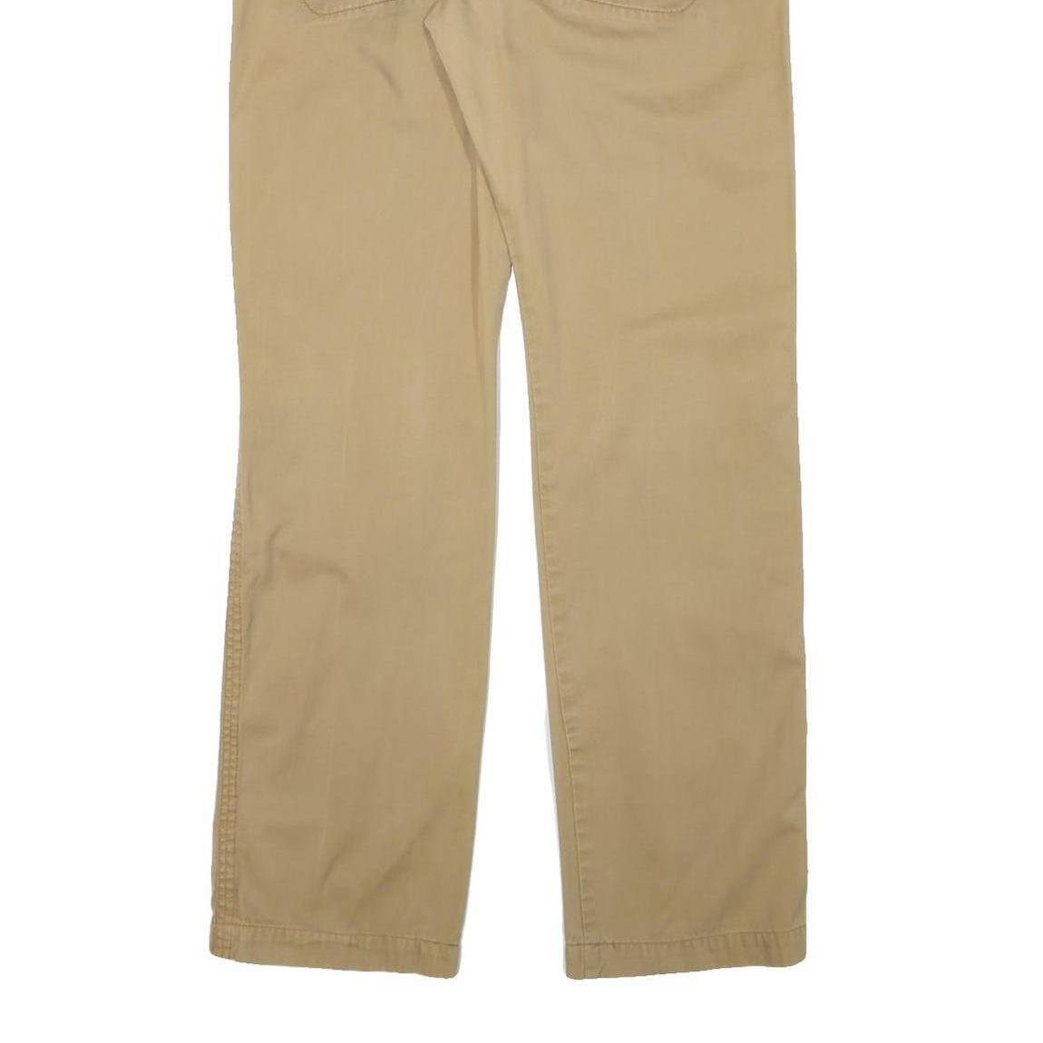 JUST CAVALLI Mens Cotton Blend Beige Regular Trousers W34 L34 Casual Zip Closure