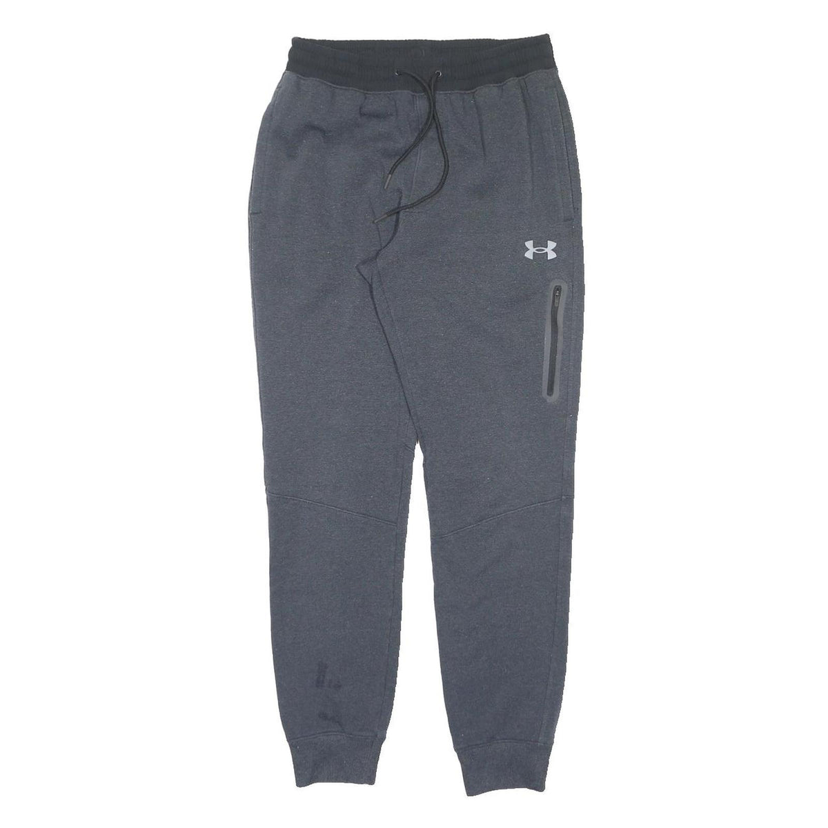 UNDER ARMOUR Mens Joggers Grey Cotton Blend Slim Tapered M W28 L30 Sportswear