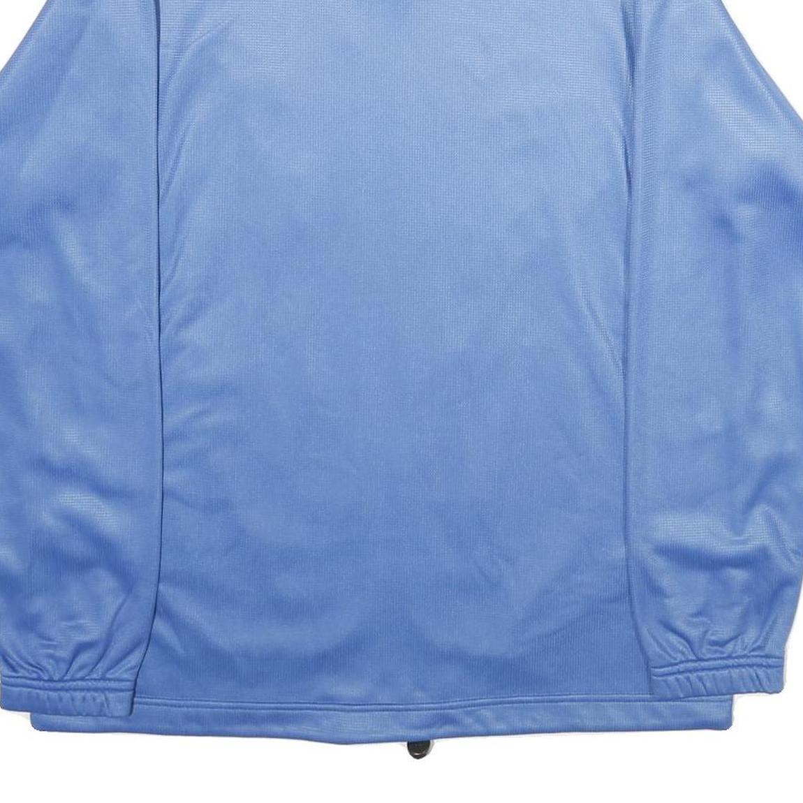 ASICS Mens Blue Jacket M Polyester Plain Zip Casual Sportswear Lightweight