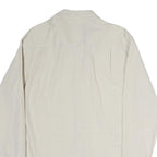 NAUTICA Mens Beige & Blue Check Shirt L Classic Fit Cotton Button-Down Collar