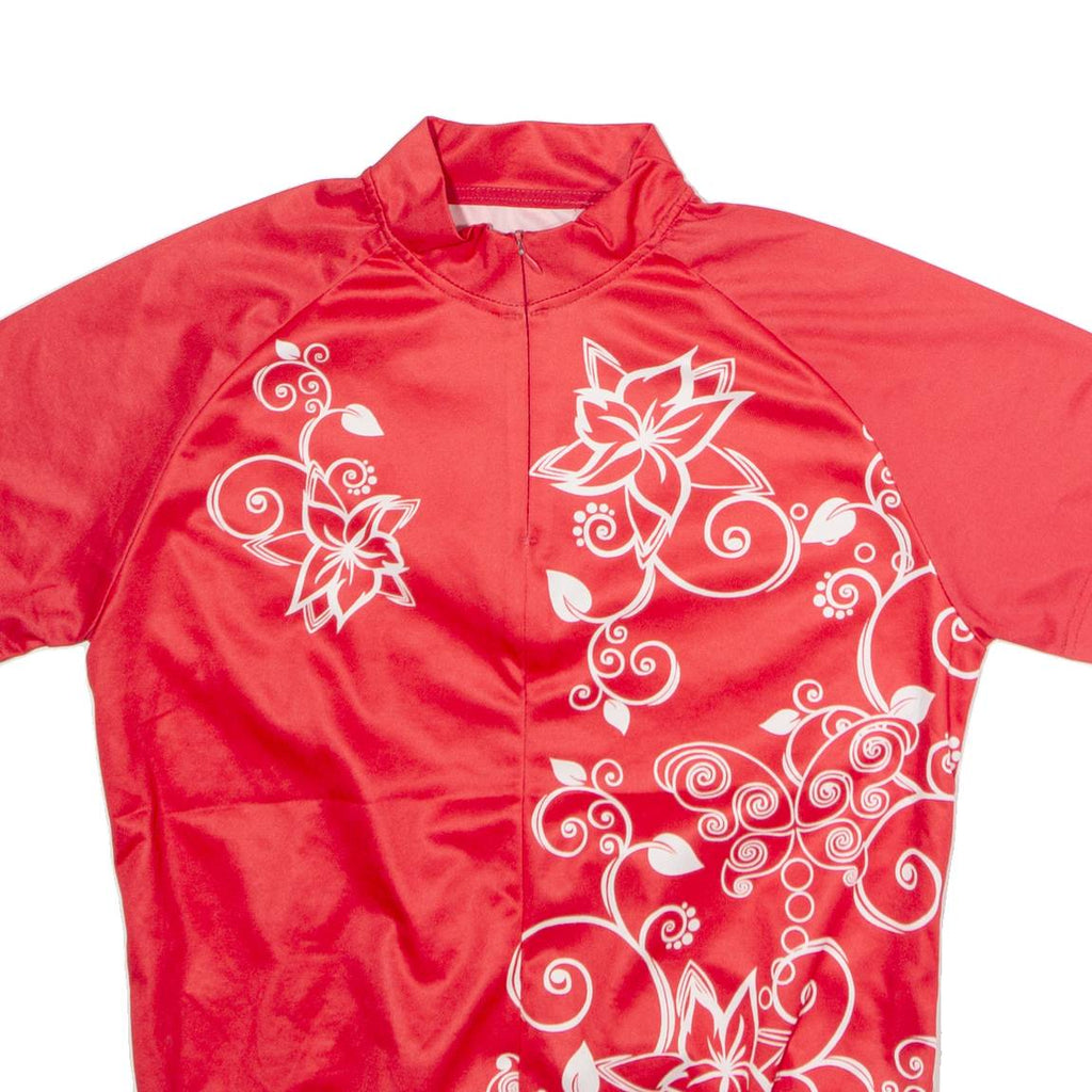 CRANE Cycling Womens Jersey Red 1/4 Zip M