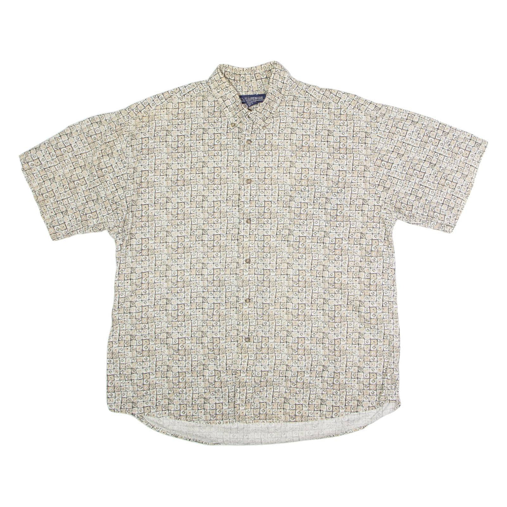 CROSSINGS Mens Shirt Beige 90s XL