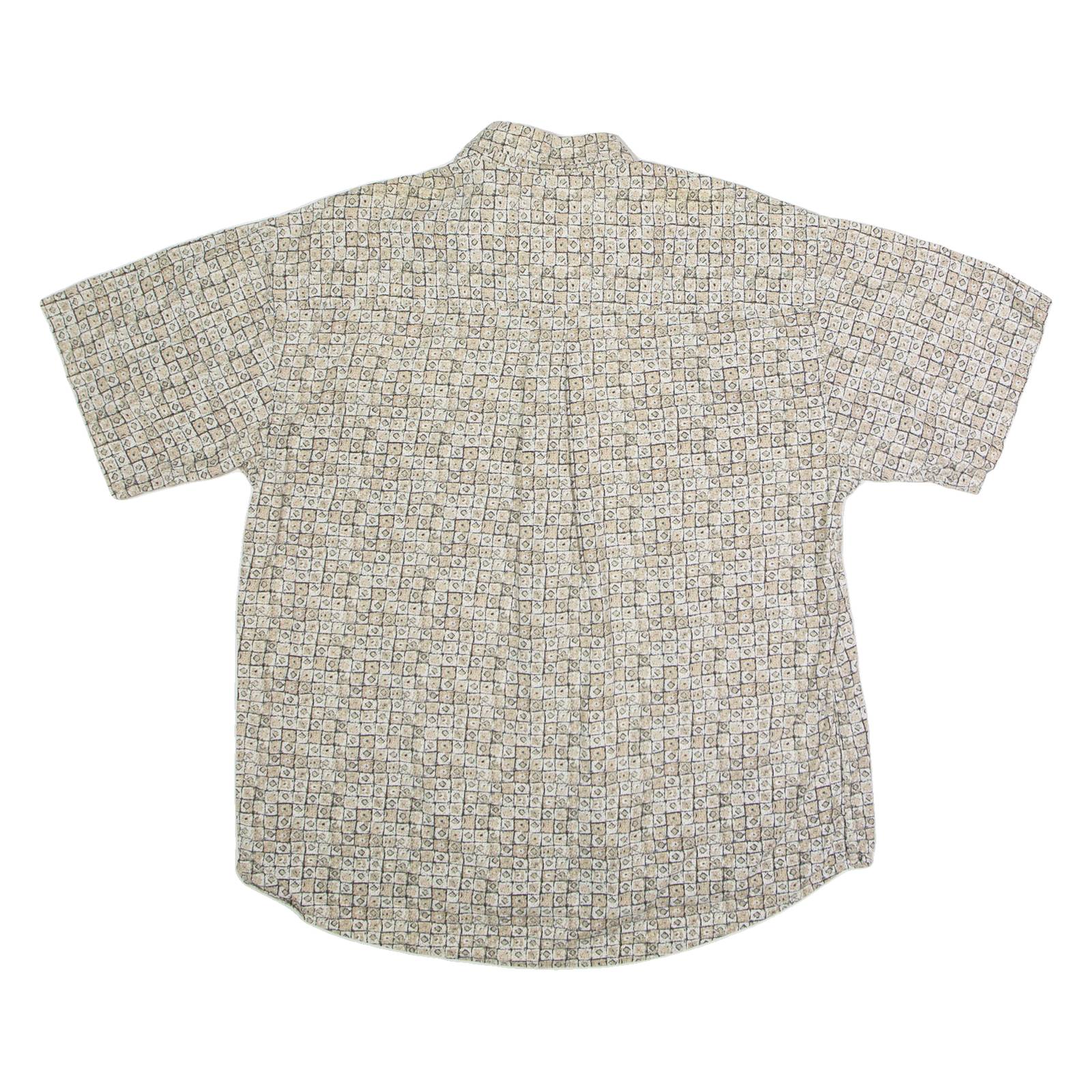 CROSSINGS Mens Shirt Beige 90s XL