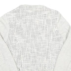 Womens White Textured Button Jacket UK 6 Polyester Blend Knit Classic Outerwear