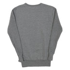 ELLESSE Womens Grey & White Crew Neck UK 6 Cotton Blend Sweatshirt Casual
