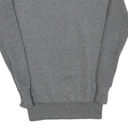 ELLESSE Womens Grey & White Crew Neck UK 6 Cotton Blend Sweatshirt Casual