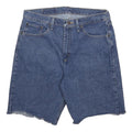 WRANGLER Mens Denim Blue Casual Cut-Off Shorts M W33 Stylish Comfortable