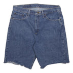 WRANGLER Mens Denim Blue Casual Cut-Off Shorts M W33 Stylish Comfortable