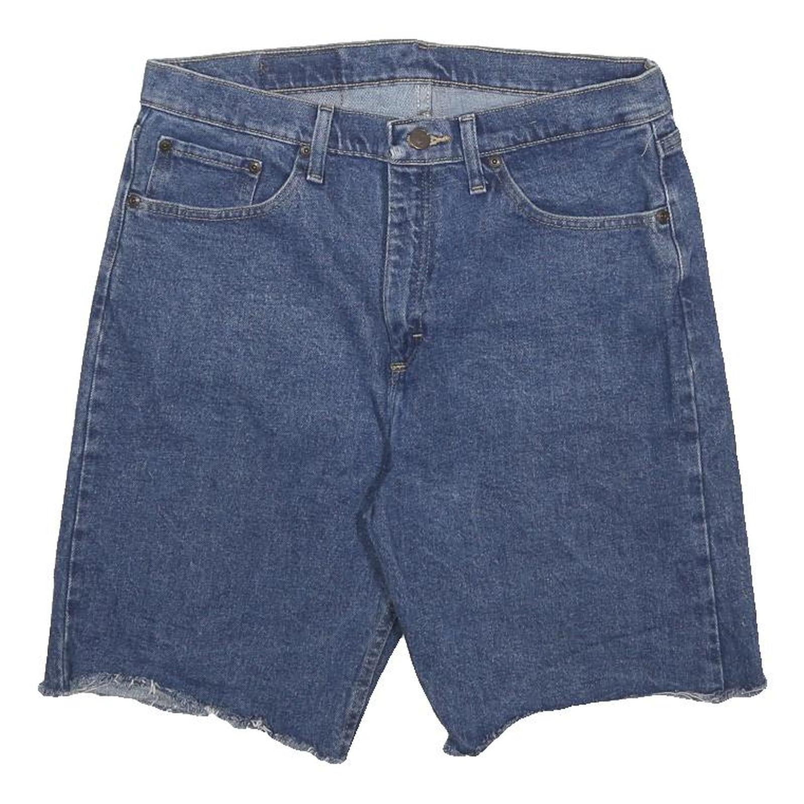 WRANGLER Mens Denim Blue Casual Cut-Off Shorts M W33 Stylish Comfortable