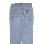 DICKIES Mens Jeans Blue Regular Straight Denim Medium W36 L33 Workwear
