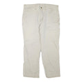 CARHARTT Mens Cotton Blend Cream Regular Fit Straight Leg Trousers W40 L30