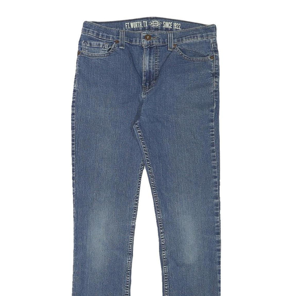 DICKIES Womens Slim Blue Denim Slim Fit Jeans W28 L28 Casual Everyday Wear