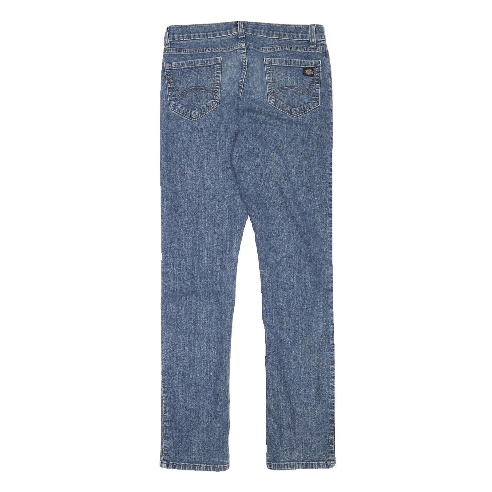 DICKIES Womens Slim Blue Denim Slim Fit Jeans W28 L28 Casual Everyday Wear