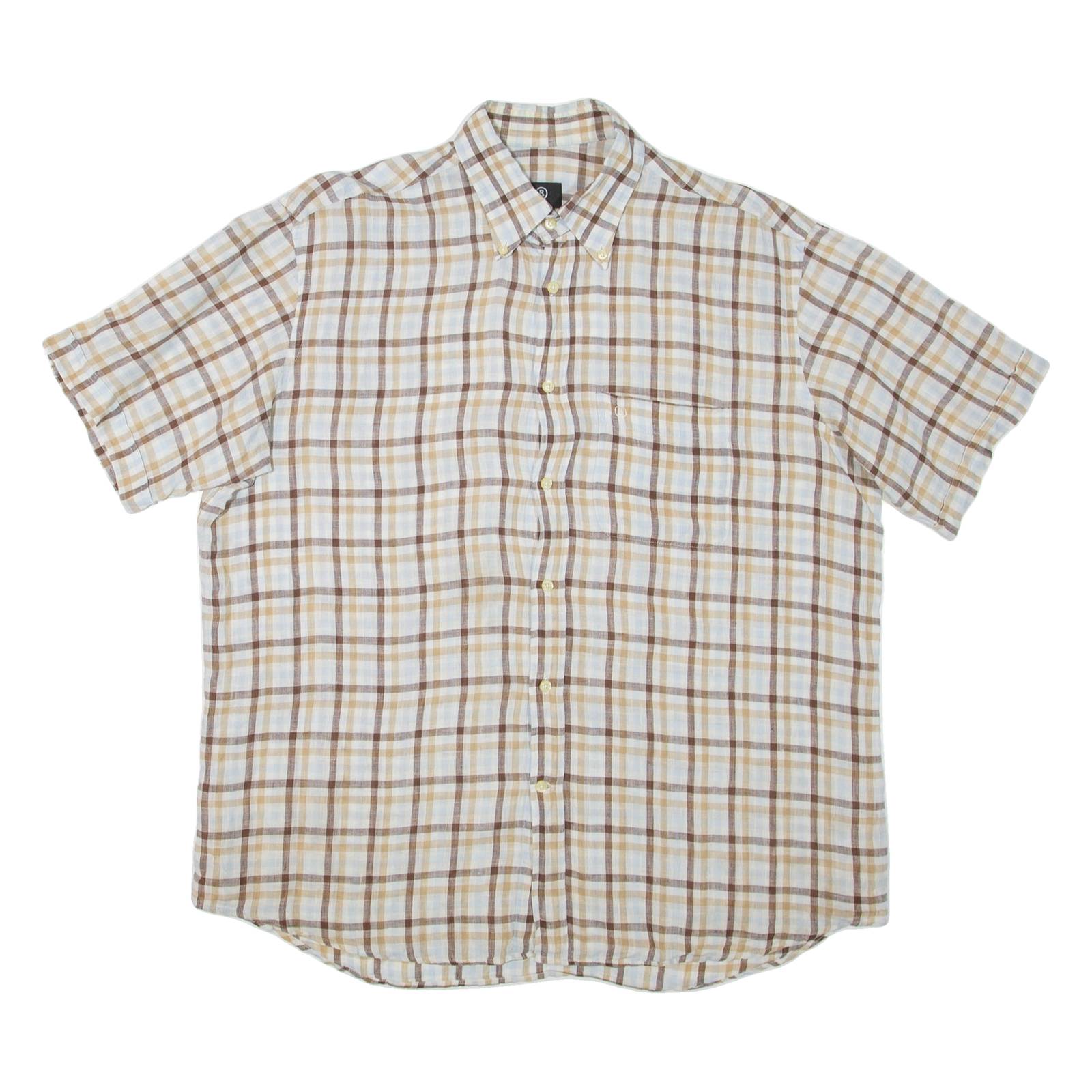 BOGNER Mens Shirt Brown Check XL