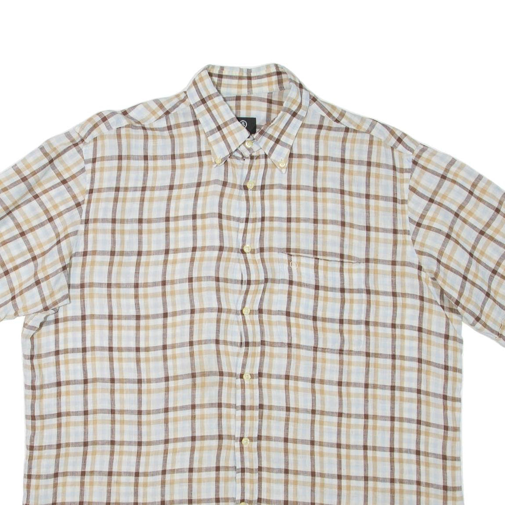BOGNER Mens Shirt Brown Check XL