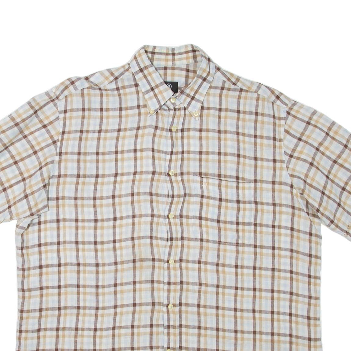 BOGNER Mens Shirt Brown Check XL