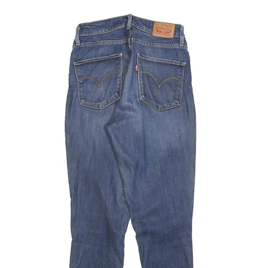 LEVI'S 721 Womens Jeans Blue Slim Skinny Denim Medium Wash W26 L28 Stretch Zip