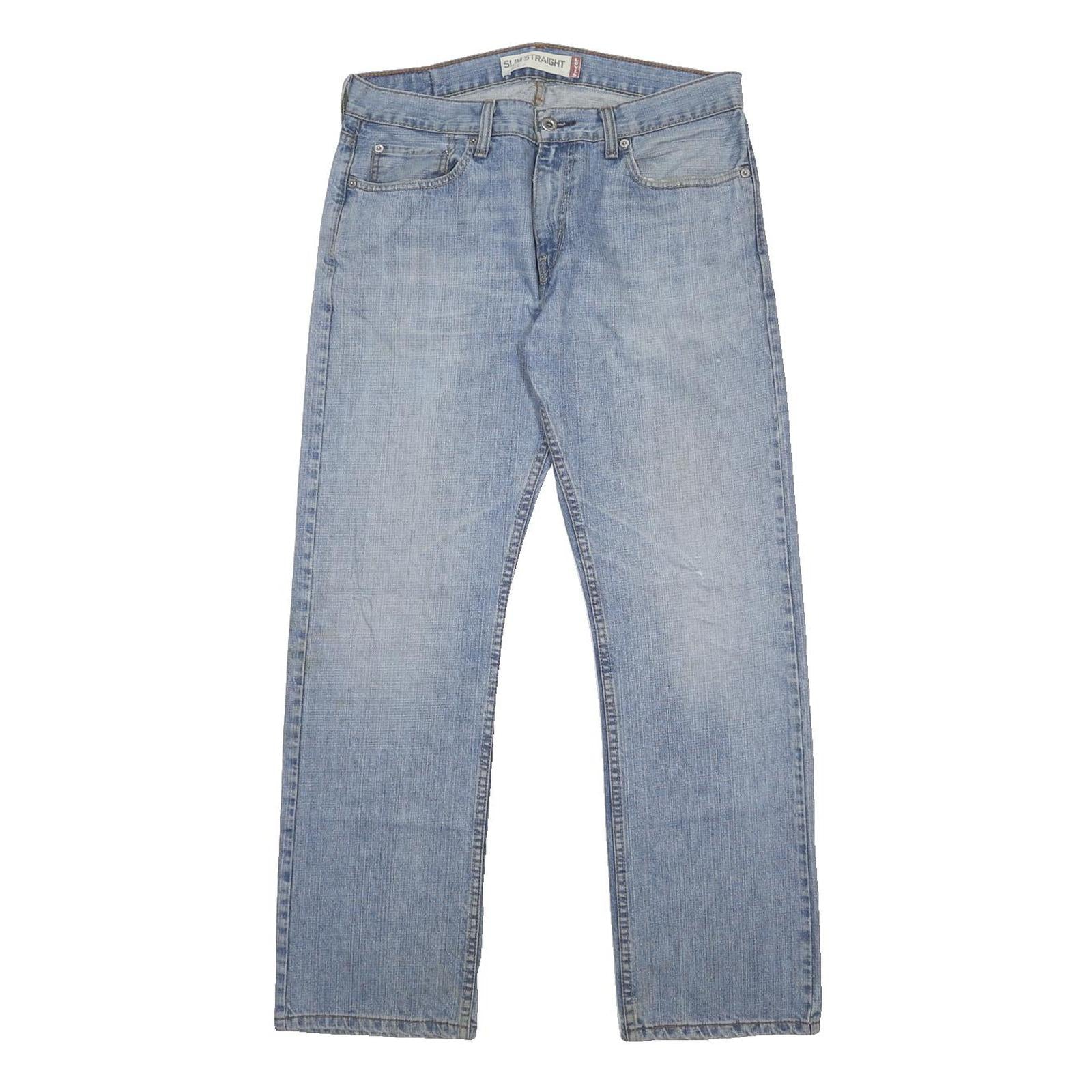 LEVI'S 514 Mens Jeans Blue Slim Straight Denim Medium W33 L30 Classic Style