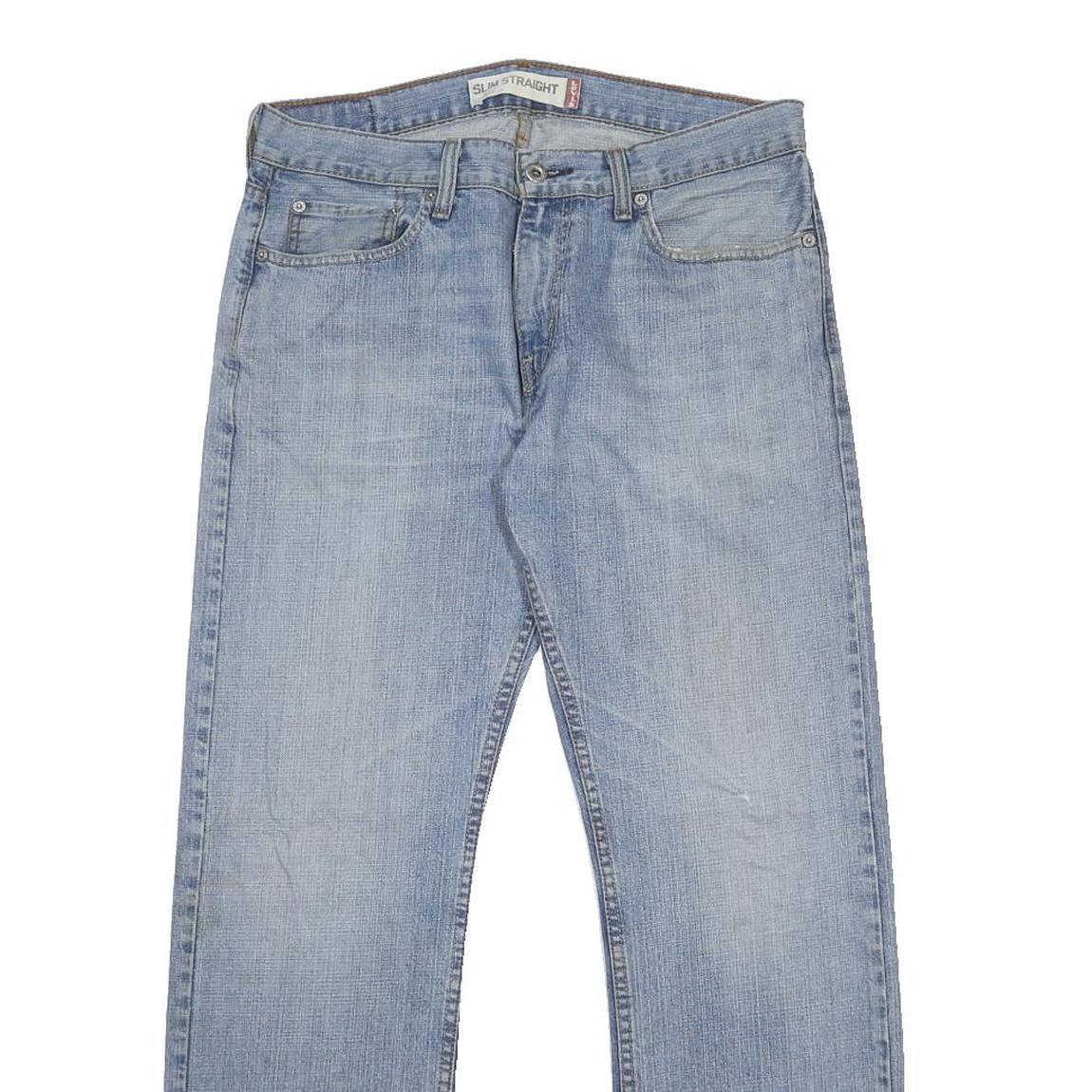 LEVI'S 514 Mens Jeans Blue Slim Straight Denim Medium W33 L30 Classic Style