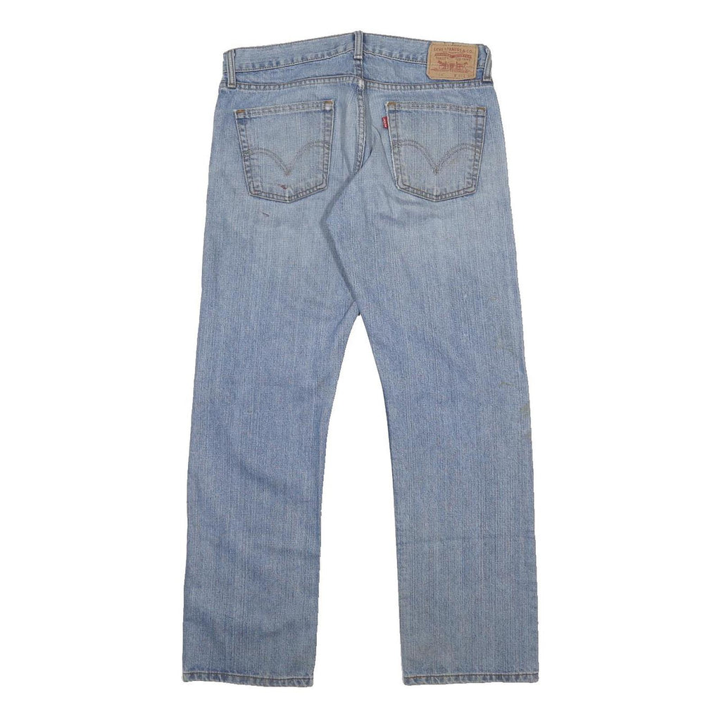 LEVI'S 514 Mens Jeans Blue Slim Straight Denim Medium W33 L30 Classic Style