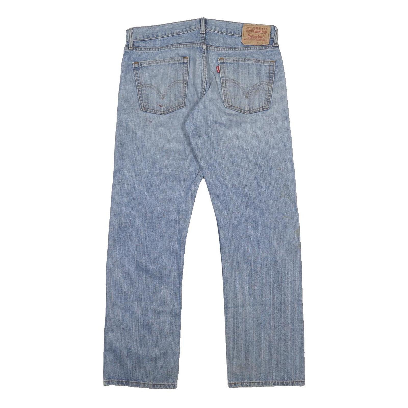LEVI'S 514 Mens Jeans Blue Slim Straight Denim Medium W33 L30 Classic Style