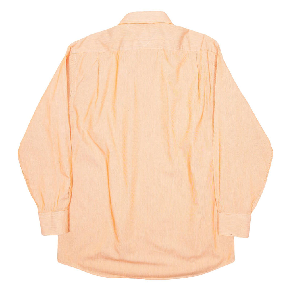 TOMMY HILFIGER Mens Plain Shirt Orange Long Sleeve M