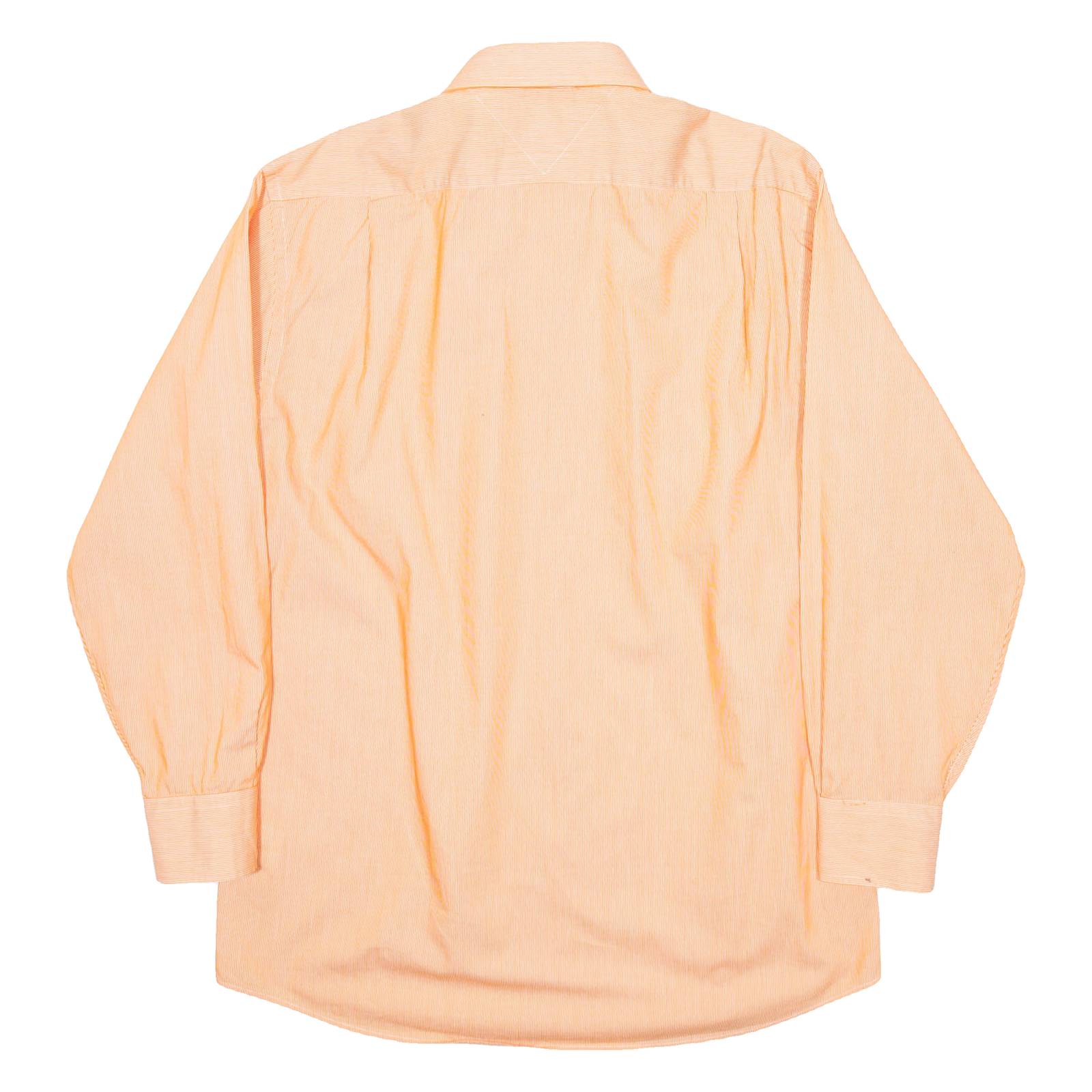 TOMMY HILFIGER Mens Plain Shirt Orange Long Sleeve M