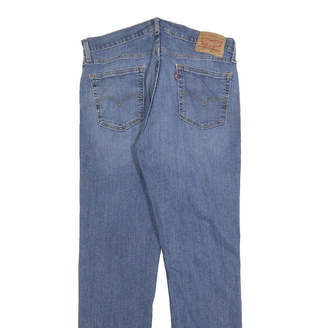 LEVI'S 559 Straight Mens Jeans Blue Relaxed Straight Denim Medium W34 L34