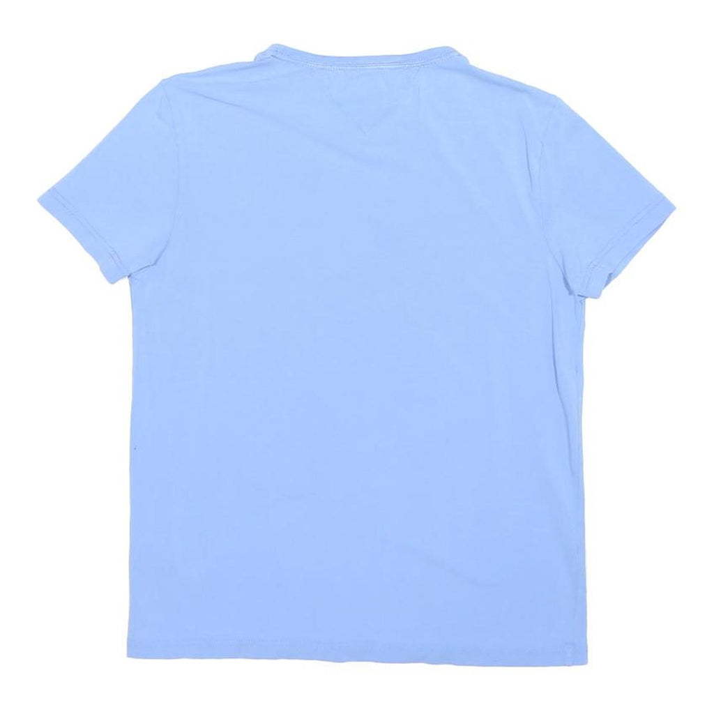 TOMMY HILFIGER Womens Blue Classic T-Shirt M Short Sleeve Crew Neck Cotton Blend