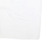 DKNY Womens White Graphic T-Shirt M Short Sleeve Crew Neck Cotton Blend