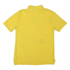 POLO RALPH LAUREN Mens Yellow Polo Shirt Short Sleeve Embroidered Logo M Cotton