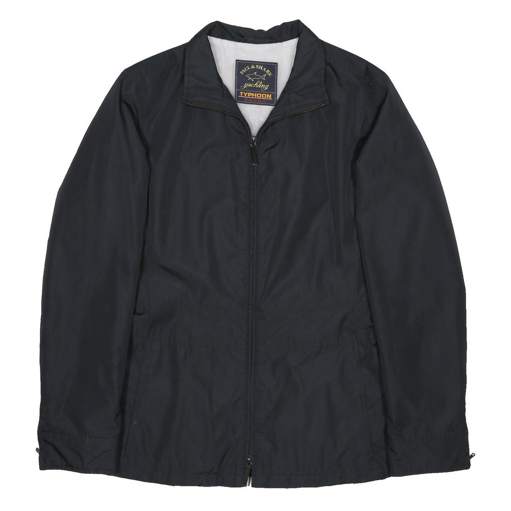 PAUL & SHARK Womens Black Typhoon Zip Jacket S Polyester Plain Lightweight